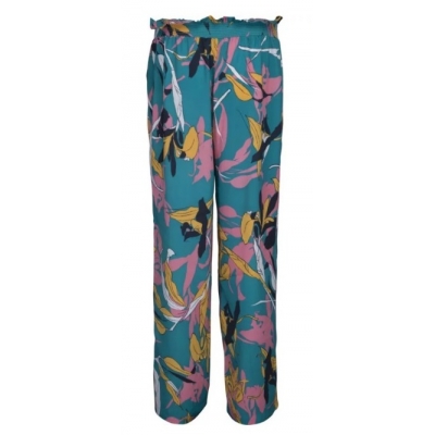 Minus Caitlyn Palazzo Print Pants - Aqua Blue Flow Minus Caitlyn Palazzo Print Pants - Aqua Blue Flow